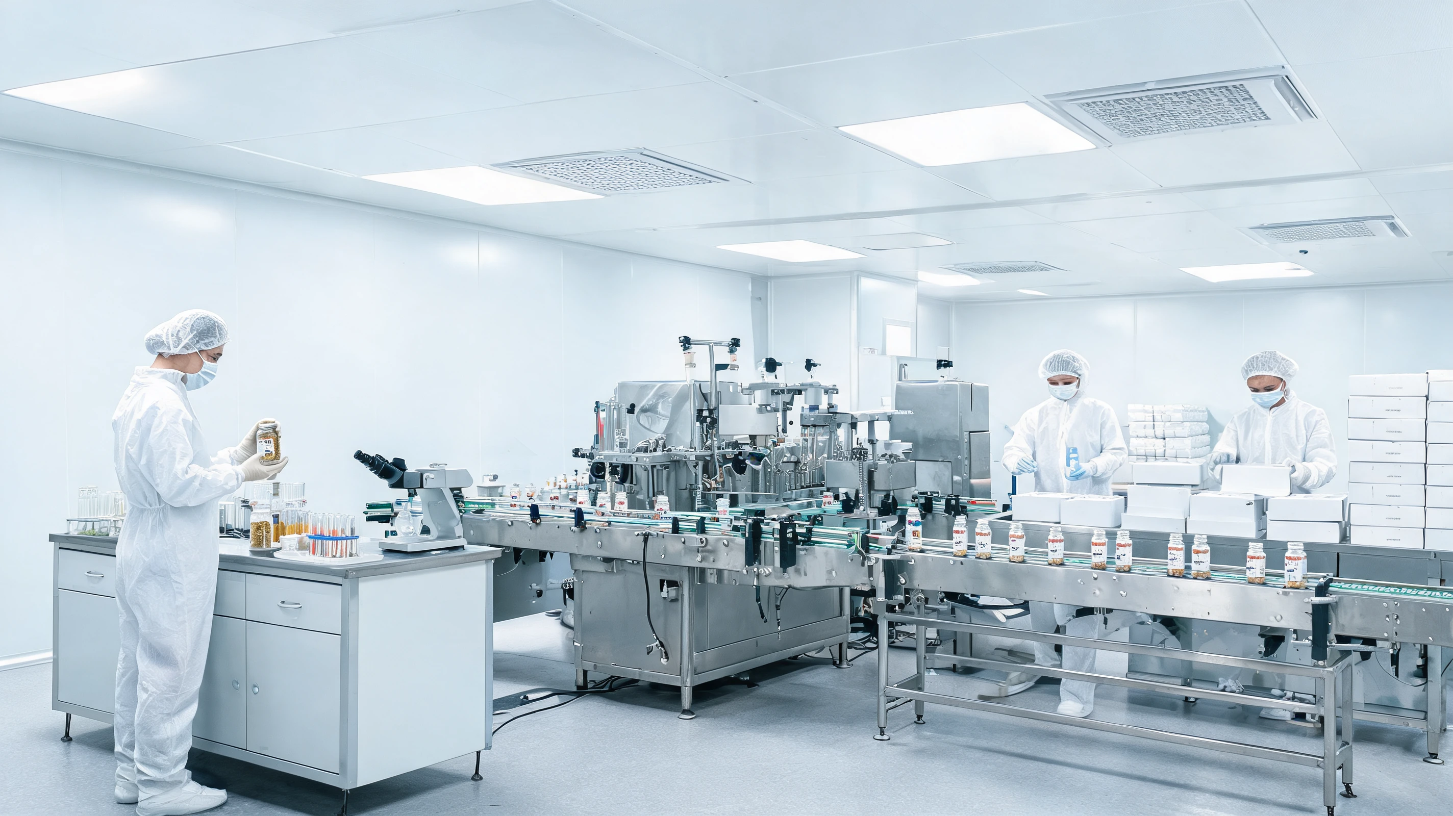 How does the factory support international markets? facility and production context