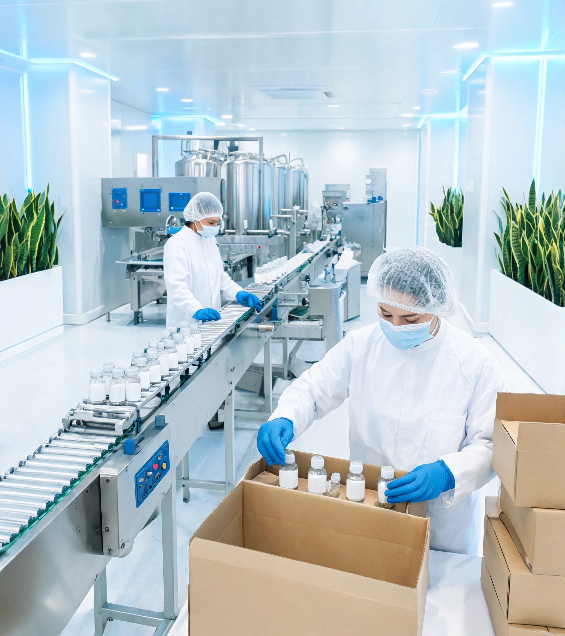 Production and packing factory workflow and product context