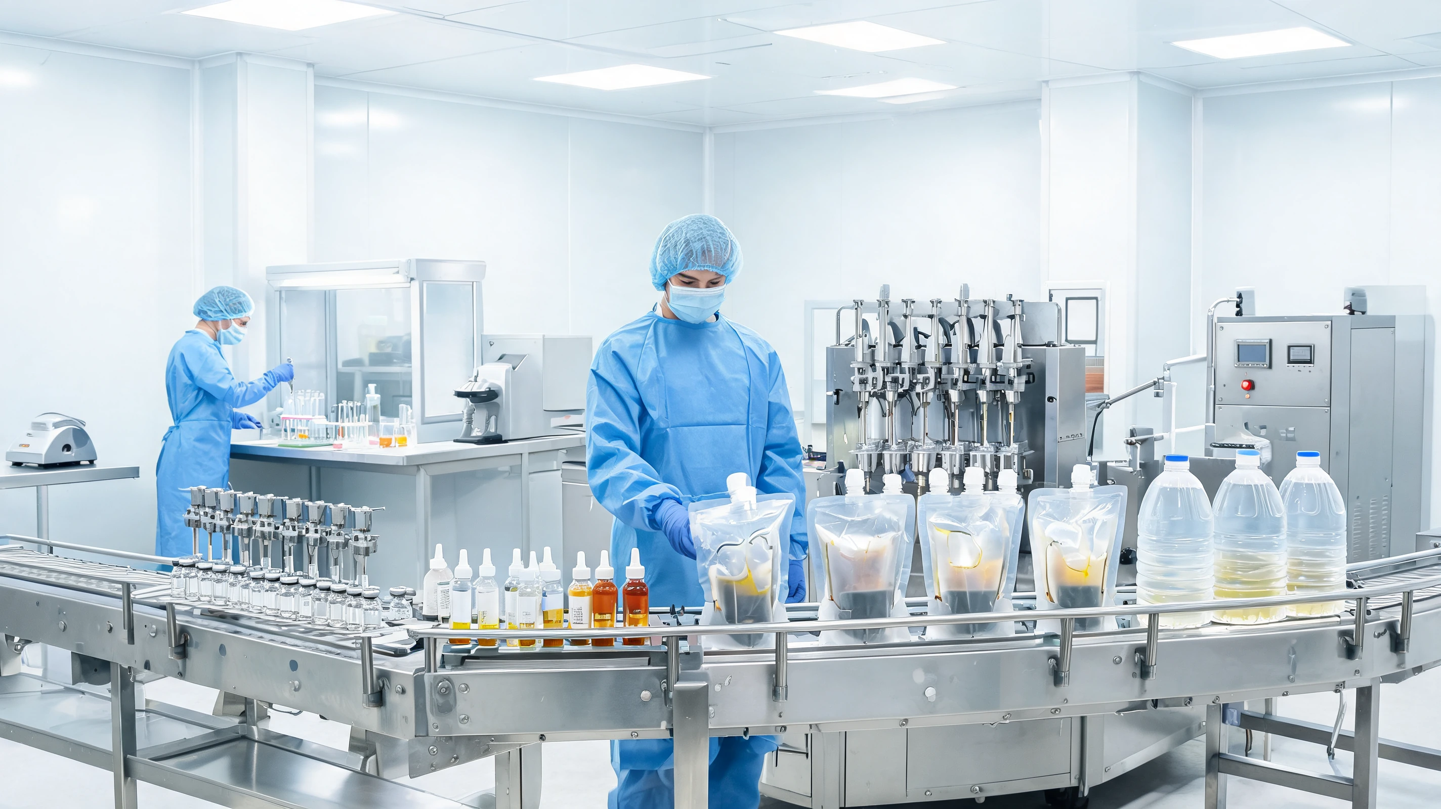 Which liquid supplement formats can be filled? facility and production context