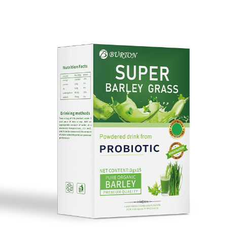 Oem Private Label Super Barley Grass Juice Powder Food Grade Bottle Packaging Promotes Digestion And Laxative Effect