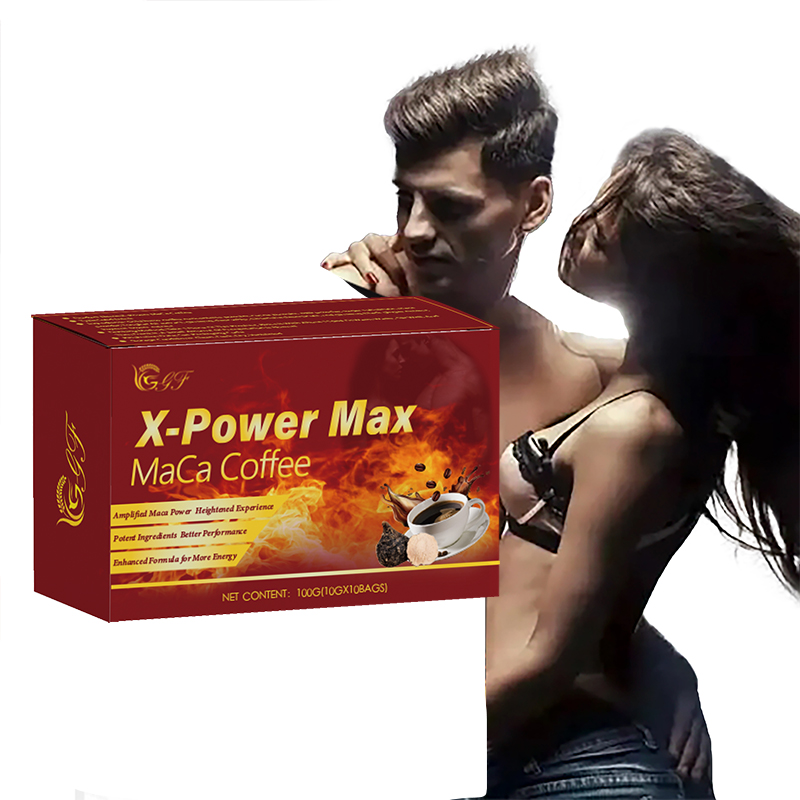 Hot Selling Maca X Power Coffee High Quality Men's Energy Health Care Product For Fertility Instant Coffee In Box Bag Packaging