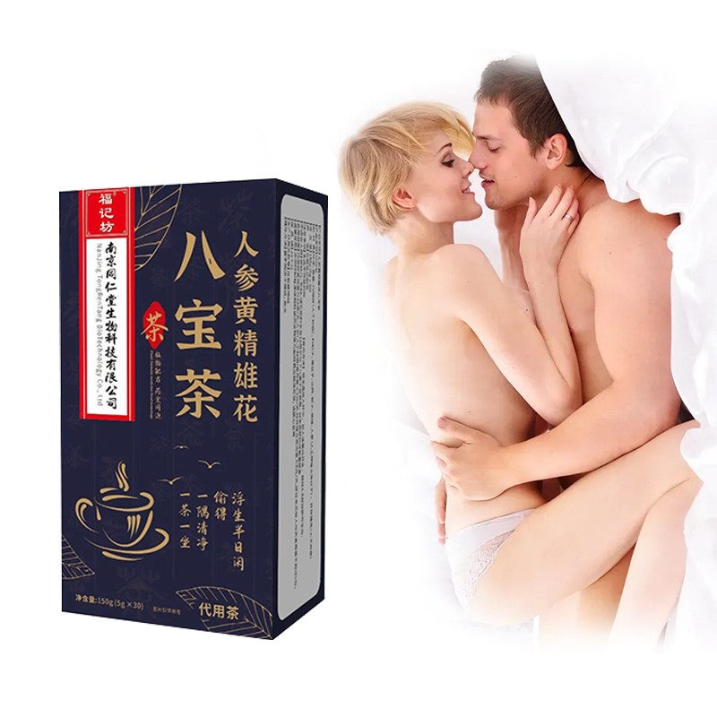 Man's Health Tea Maca Root Goji Berry Flavor Blend Tea Ginseng Polygonatum Eucommia Male Flower Eight Treasure Tea