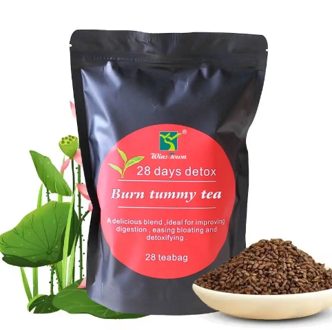 Private Label 28 Days Detox Burn Tummy Herbal Tea Chinese Traditional Weight Loss Slim Diet Tea Moringa Vitamins For Adults Box