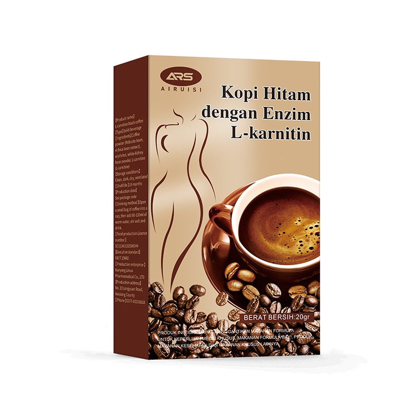 Oem Odm Factory Wholesale L-carnitine Keto Supplement Slimming Coffee Meal Replacement Powder Black Coffee