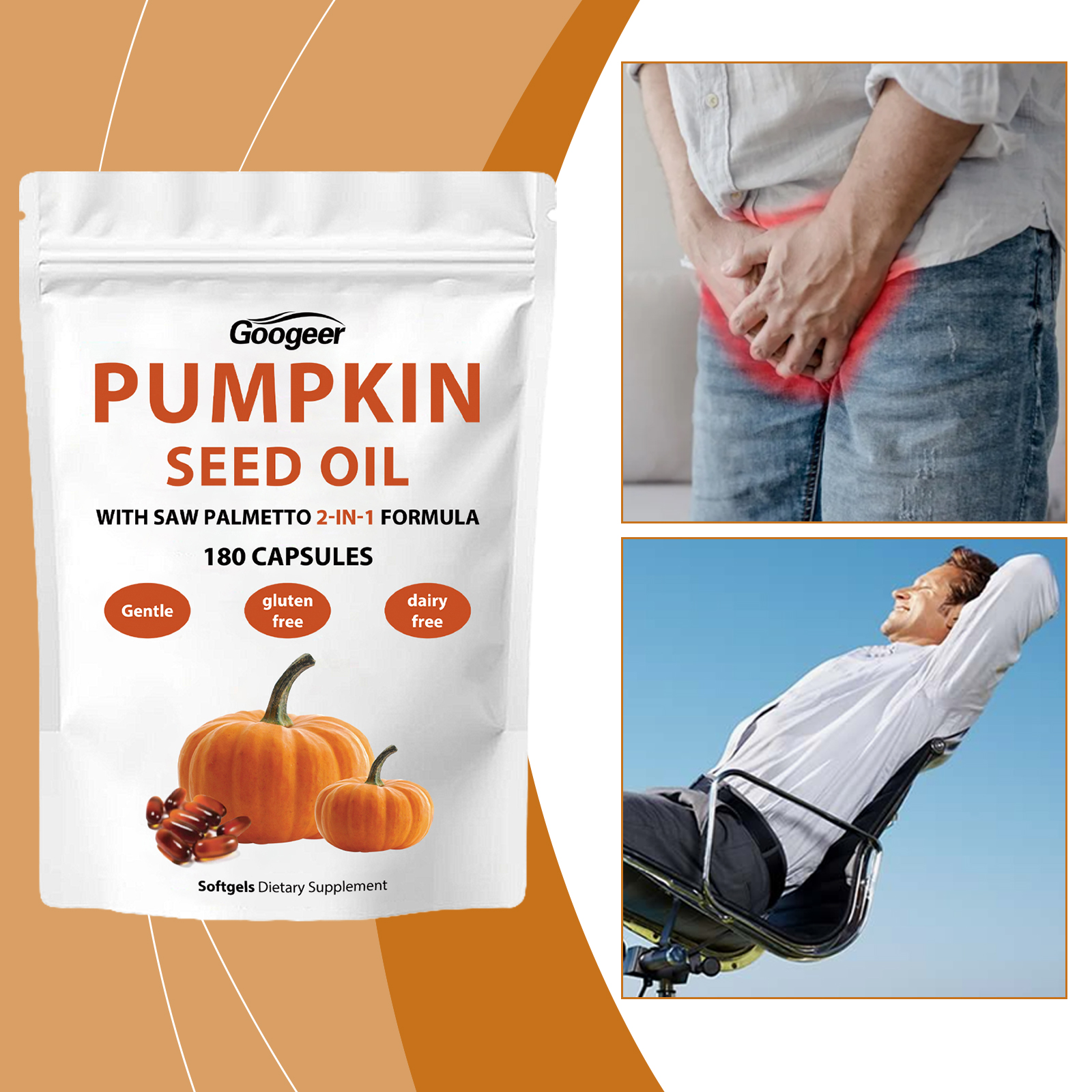 &Eacute;xito de ventas Extracto de c&aacute;psula blanda Aceite de semilla de calabaza Antioxidante Suplementos de salud C&aacute;psula blanda
