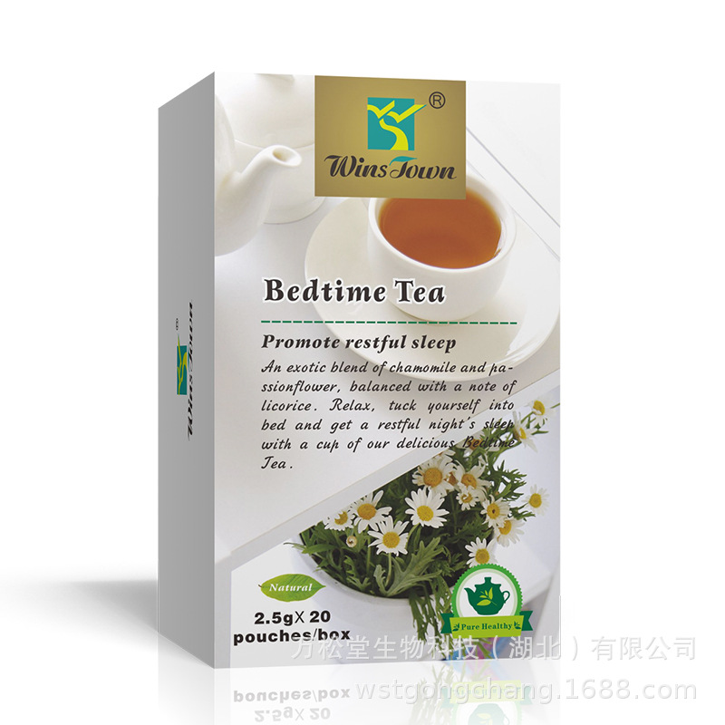 Bedtime Tea - Chamomile & Passionflower Blend For Restful Sleep,20 Pouches