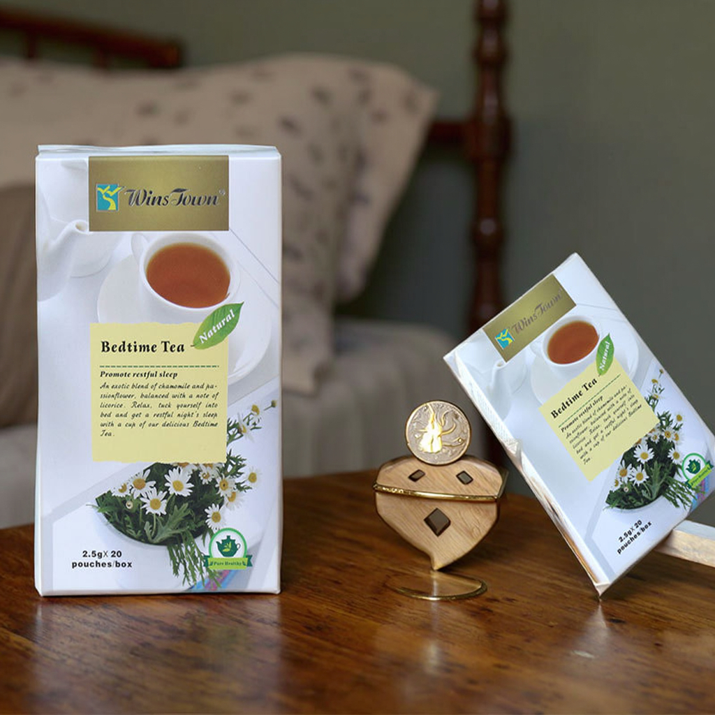 Natural Bedtime Herbal Tea With Chamomile & Jujube - 20 Pouches Caffeine-free Sleep Relaxation Blend