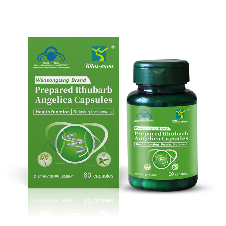 Rhubarb & Angelica Bowel Wellness Capsules | 60-count Plant-based Dietary Supplement