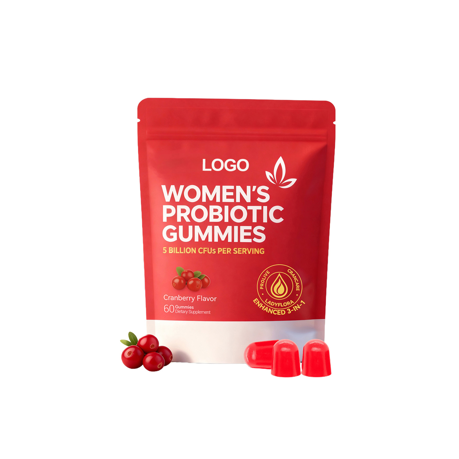 Cranberry Probiotic Source Factory Gummy Candy Adult Applicable Probiotic Supplement In Gummy Form