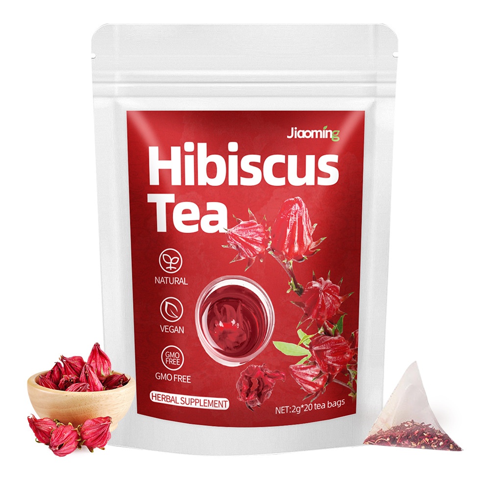Natural Hibiscus Herbal Tea Vegan Gmo Free Supplement For Antioxidant Wellness Cardiovascular And Blood Pressure Support