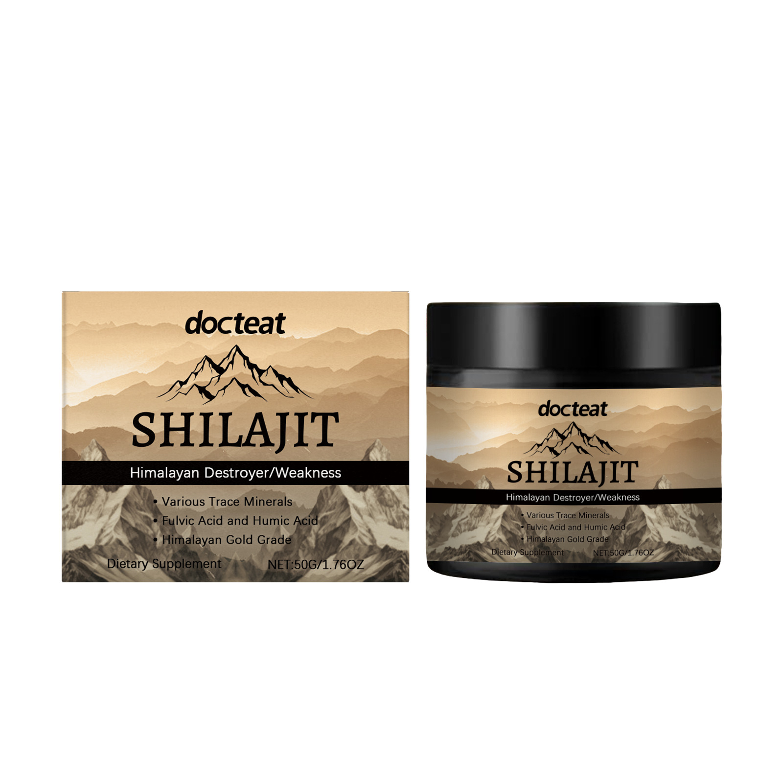 Shilajit Ointment Gentle Formula Daily Vitality Improved Bone Density Body Care Dietary Supplement Resin