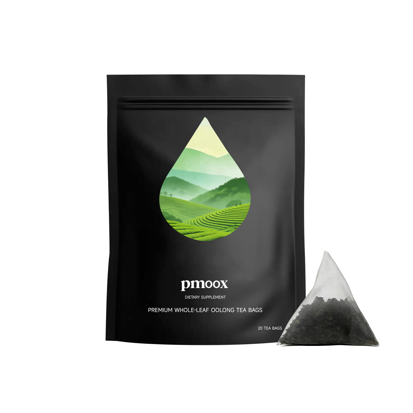 Premium Whole Leaf Pyramid Oolong Tea Bag Beverage Supplement For Daily Gentle Body Wellness Drinking Tea