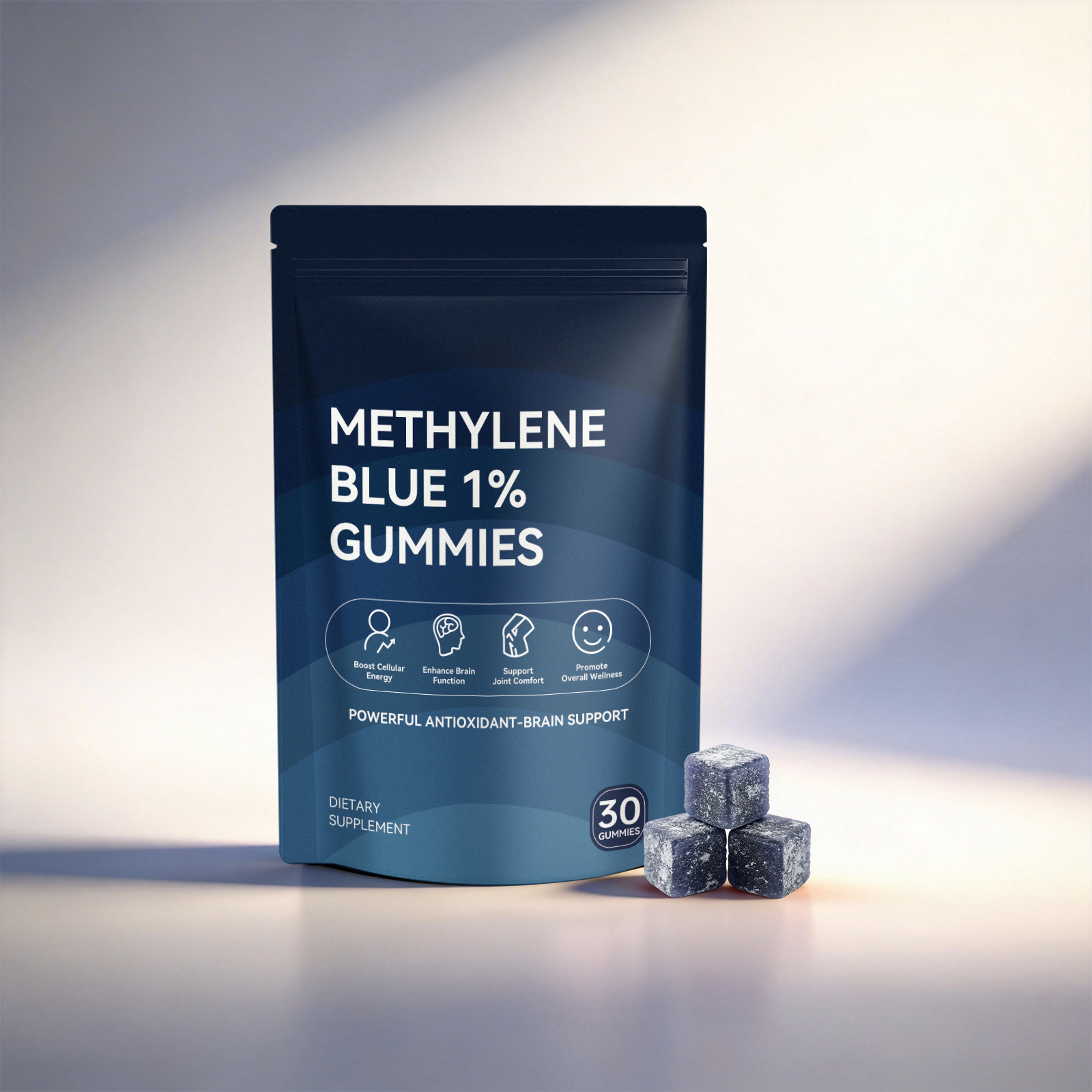 Premium Mild 1 Blue Gummy Supplement For Daily Antioxidant Brain Joint Wellness Care Gummies