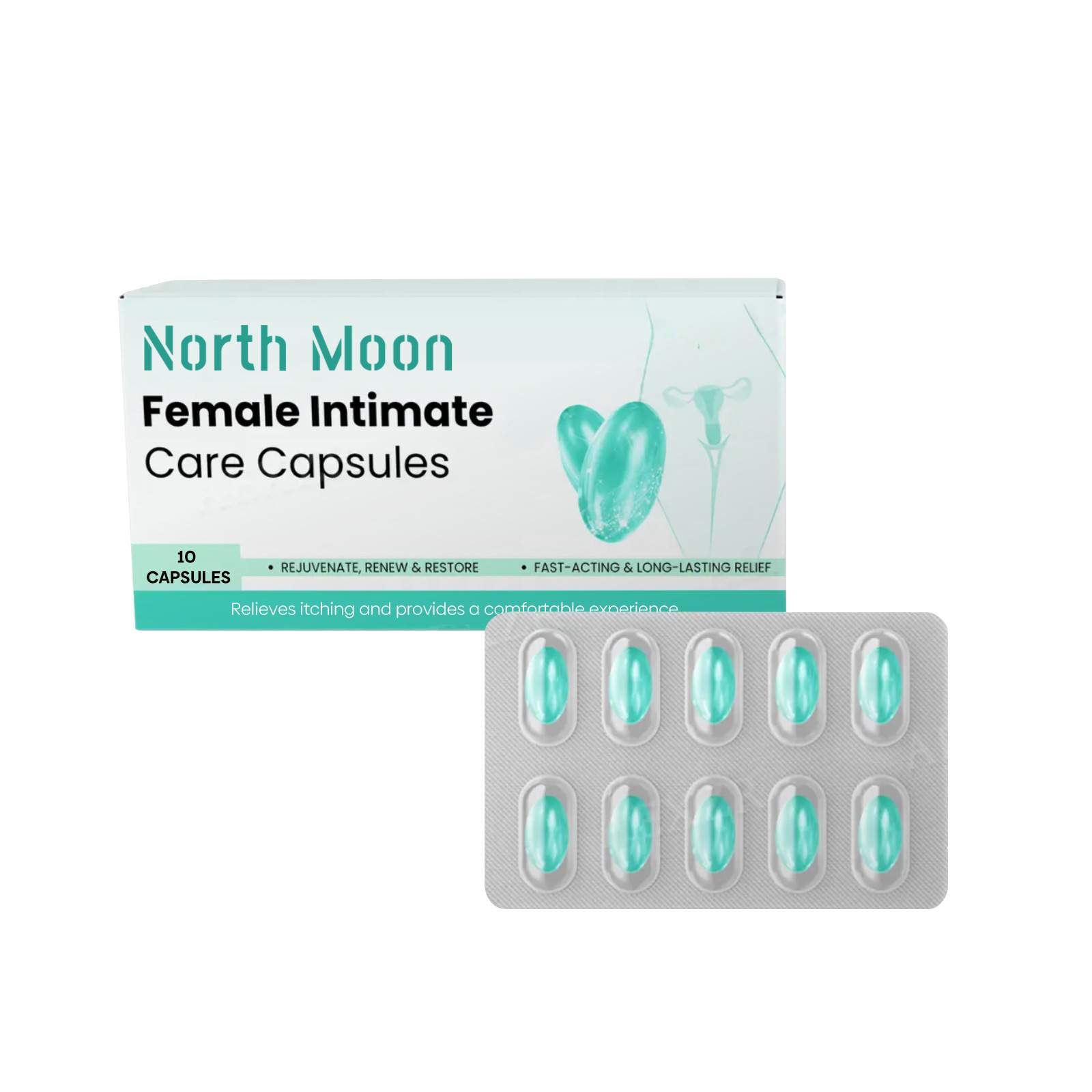 Womens Care Capsules Gentle Refreshing & Rejuvenating Formula For Balanced Feminine Care Comfortable Scent