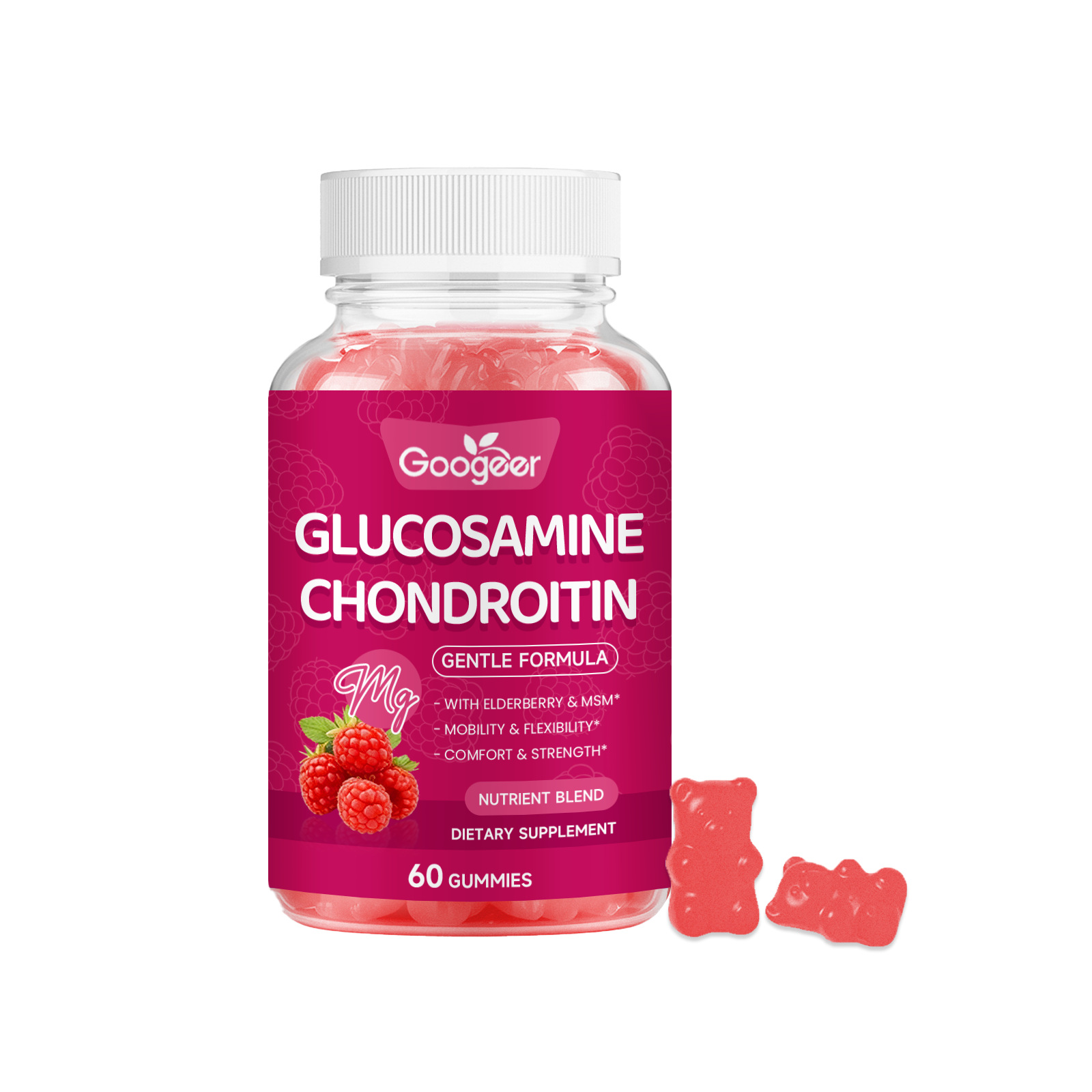 Premium Gentle Formula Glucosamine Chondroitin Gummies For Daily Body Nutritional Support