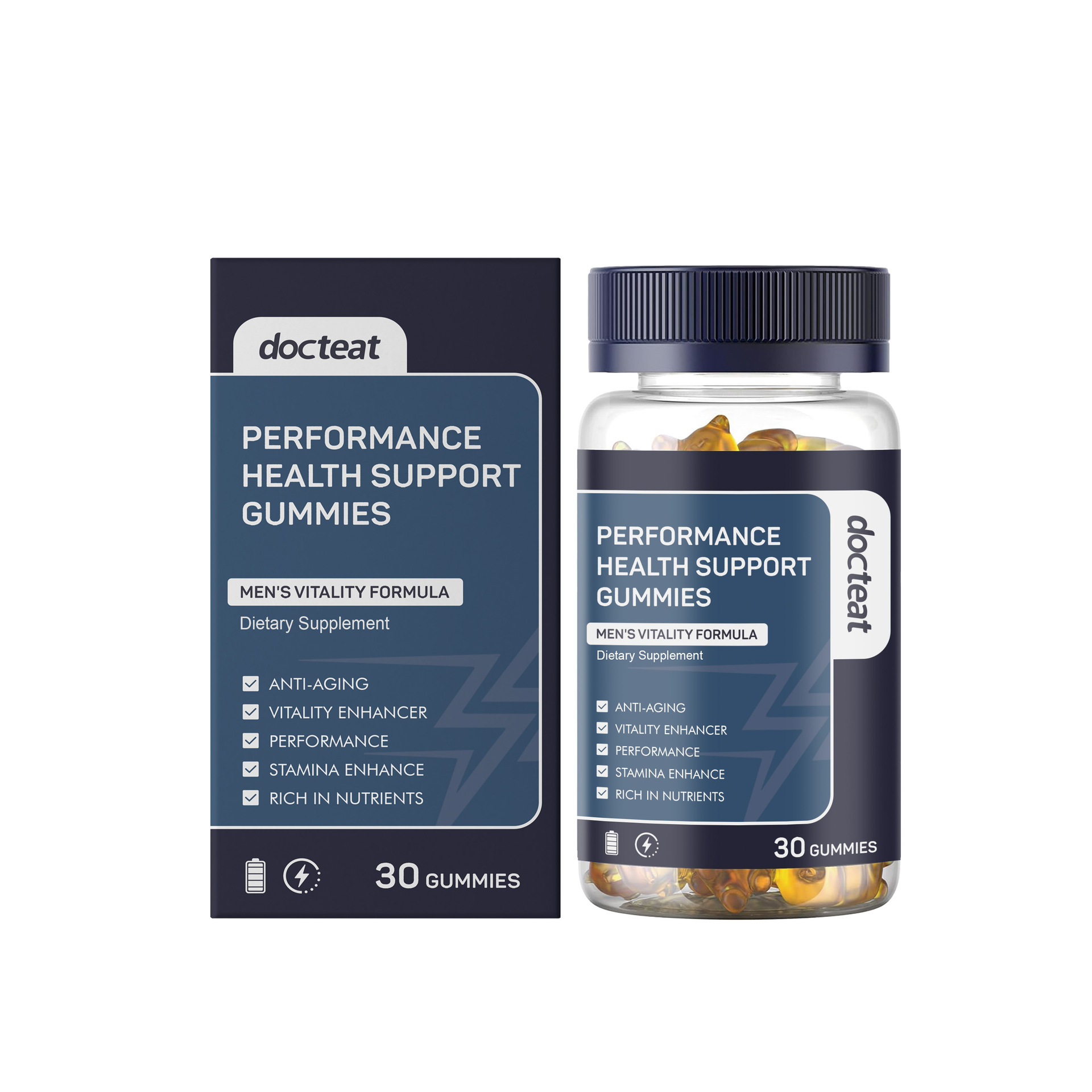 Mens Care Gummies Gentle Nourishing Daily Supplement Supporting Improved Bone Density 30 Count