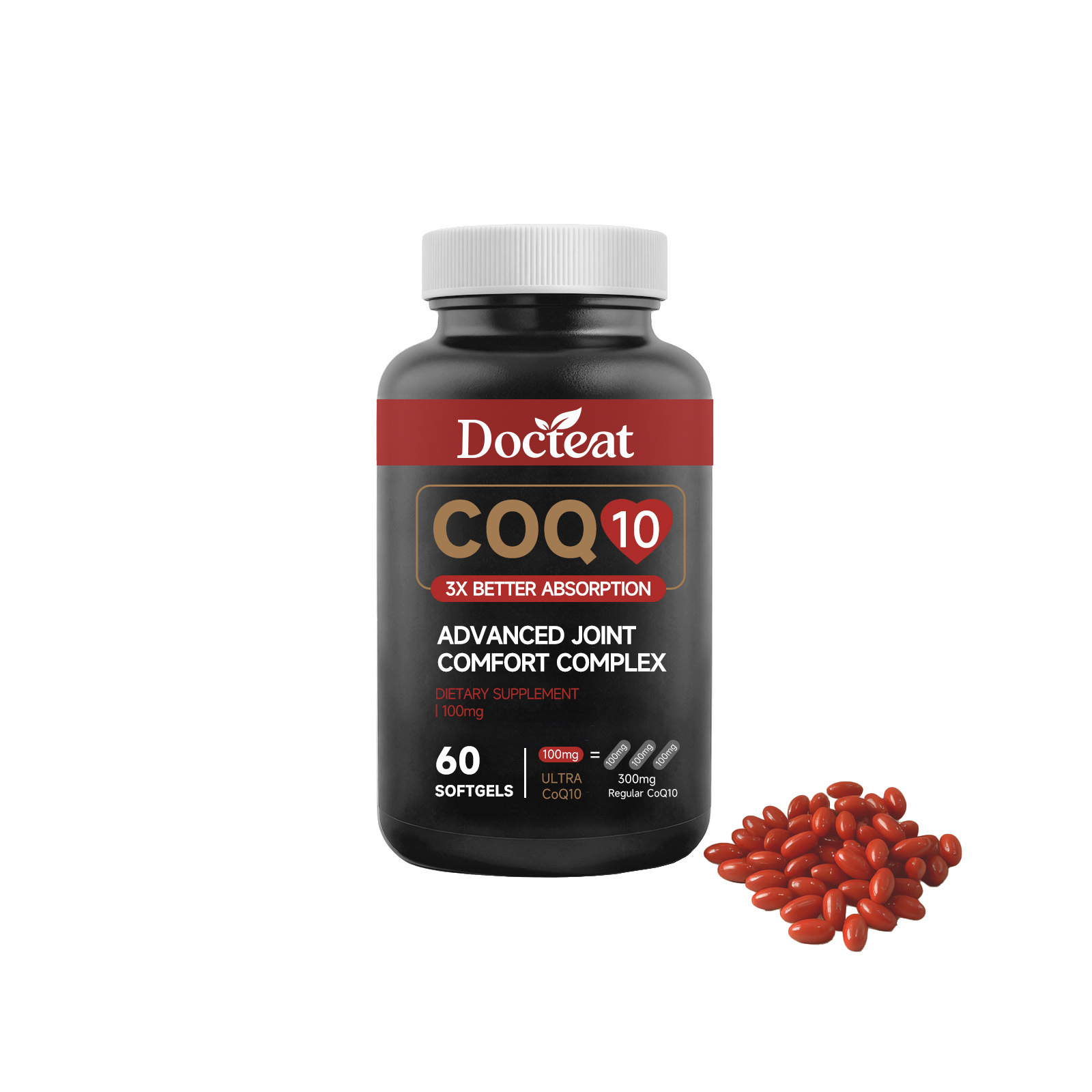 Premium Nutrient Softgels With Coq10 Complex Formula For Daily Dietary Nutrition